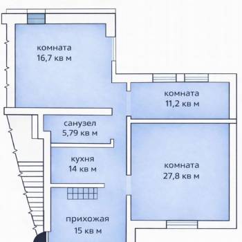 Продается 3-х комнатная квартира, 92 м²