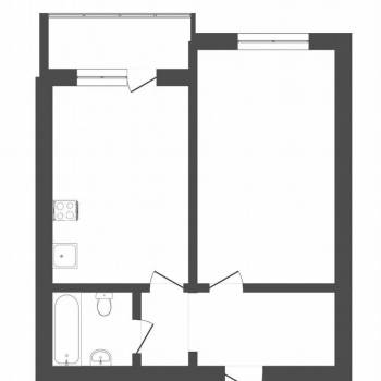 Продается 1-комнатная квартира, 38,7 м²