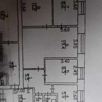 Продается Многокомнатная квартира, 62 м²