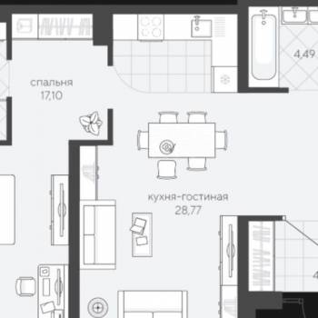 Продается 2-х комнатная квартира, 60 м²