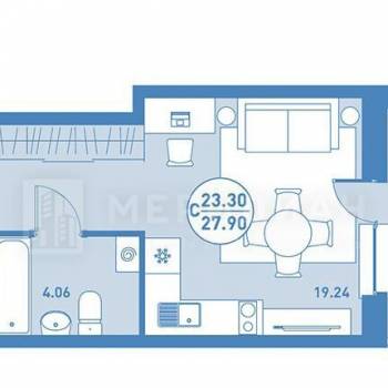 Сдается 1-комнатная квартира, 27 м²