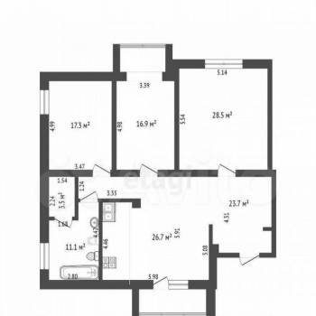 Продается Многокомнатная квартира, 127,5 м²