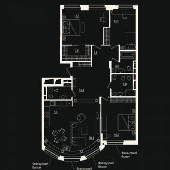Продается Многокомнатная квартира, 130,3 м²