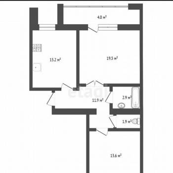 Продается 2-х комнатная квартира, 65 м²
