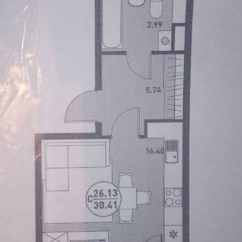 Сдается 1-комнатная квартира, 30 м²