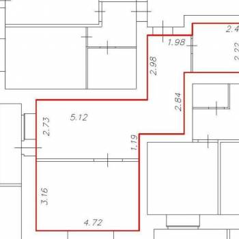 Продается 1-комнатная квартира, 41 м²