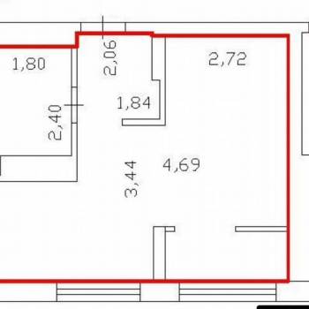 Продается 1-комнатная квартира, 35 м²
