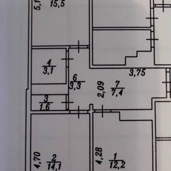 Продается 2-х комнатная квартира, 57,2 м²
