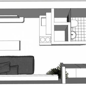 Продается 1-комнатная квартира, 18,8 м²