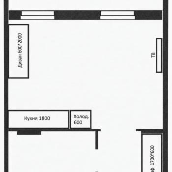 Продается 1-комнатная квартира, 25,1 м²