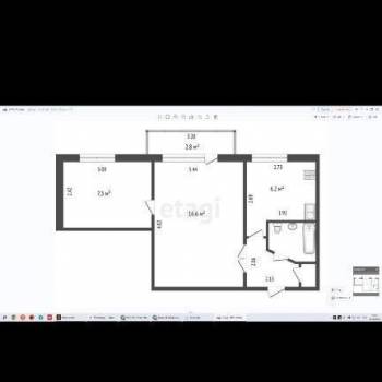 Продается 2-х комнатная квартира, 36,8 м²