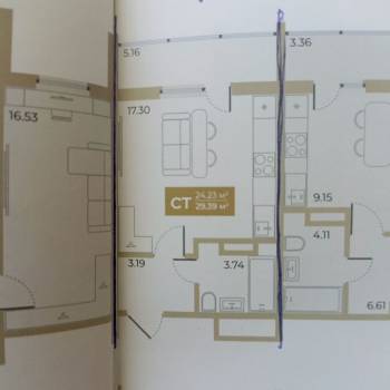 Продается 1-комнатная квартира, 30 м²