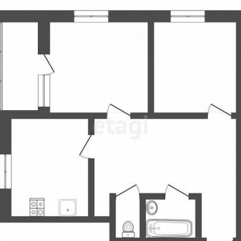 Сдается 2-х комнатная квартира, 50 м²