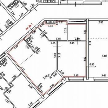 Продается 1-комнатная квартира, 47,7 м²