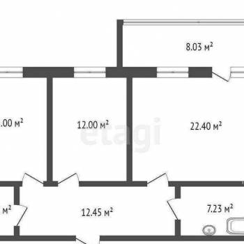 Сдается Многокомнатная квартира, 78 м²