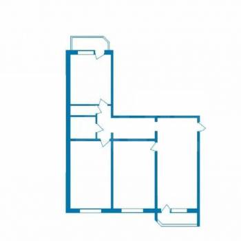 Сдается Многокомнатная квартира, 92,6 м²