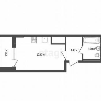 Сдается 1-комнатная квартира, 29 м²
