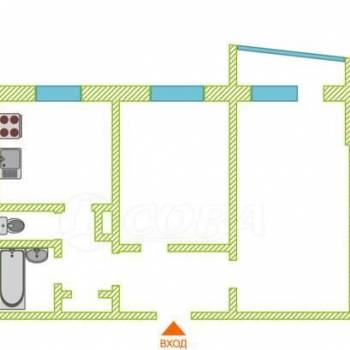 Продается 2-х комнатная квартира, 50 м²