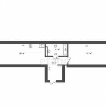 Продается 1-комнатная квартира, 47,3 м²