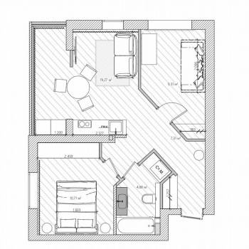 Продается 2-х комнатная квартира, 50 м²