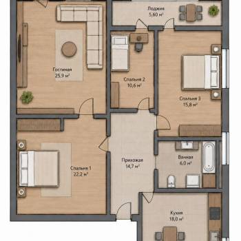 Продается Многокомнатная квартира, 114 м²