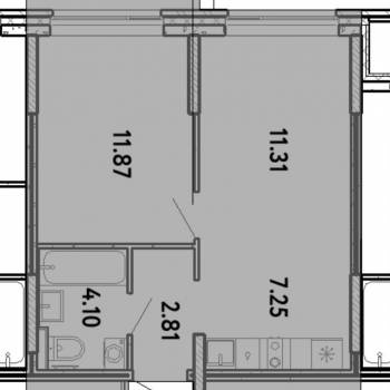 Сдается 2-х комнатная квартира, 38 м²