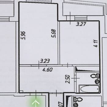 Продается 1-комнатная квартира, 49,8 м²