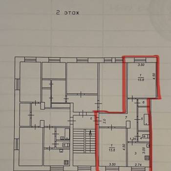 Продается 2-х комнатная квартира, 61,9 м²