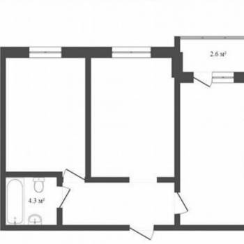 Сдается 2-х комнатная квартира, 72 м²
