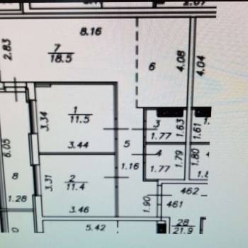 Продается 2-х комнатная квартира, 64 м²