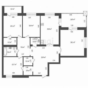 Продается Многокомнатная квартира, 172,8 м²