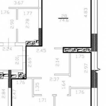 Продается 3-х комнатная квартира, 74,6 м²